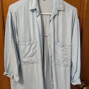 Womens Chambray Shirt, size Large